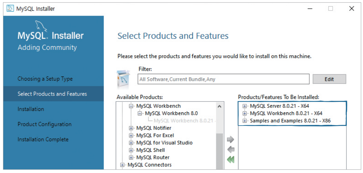 MySQL_Installer_Select_Products_and_Features