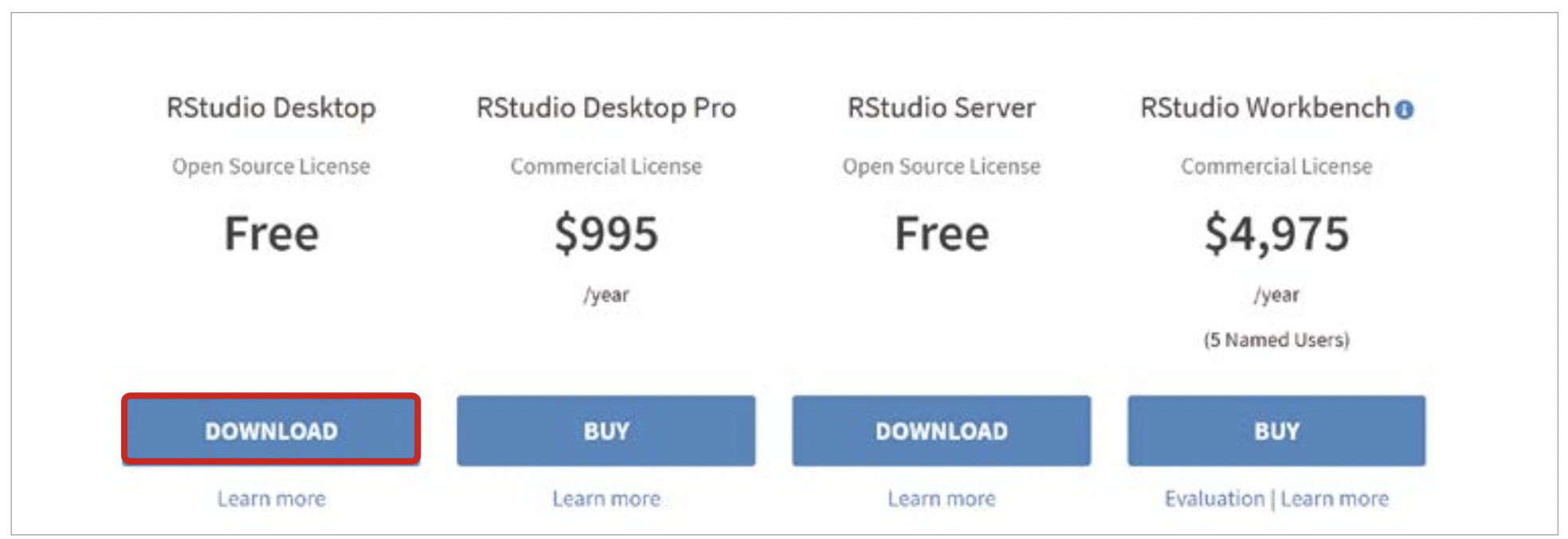 rstudio desktop free
