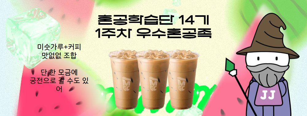 혼공학습단 14기_1주차 우수혼공족