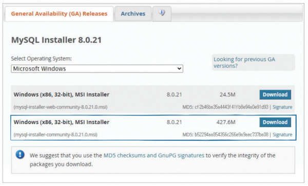 MySQL 다운로드 및 설치하기(MySQL Community 8.0)